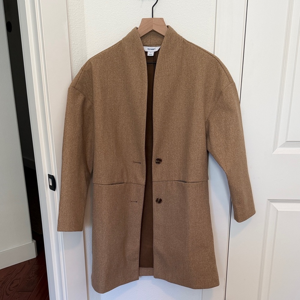 Old Navy Camel Brown Long Coat